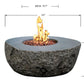 Elementi Boulder Cast Concrete Fire Table