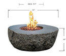 Elementi Boulder Cast Concrete Fire Table