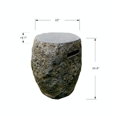 Elementi Boulder Cast Concrete Tank Cover