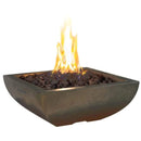 American Fyre Designs 30" Bordeaux Petite Square Gas Fire Bowl 431-CB-11-M6NC