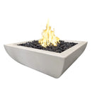 American Fyre Designs 30" Bordeaux Petite Square Gas Fire Bowl 431-CB-11-M6NC