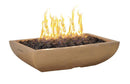 American Fyre Designs 50" Bordeaux Rectangle Gas Fire Bowl 435-CB-11-M4NC