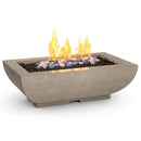 American Fyre Designs 50" Bordeaux Rectangle Gas Fire Bowl 435-CB-11-M4NC