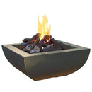American Fyre Designs 36" Bordeaux Square Gas Fire Bowl 430-CB-11-M6NC
