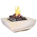 American Fyre Designs 36" Bordeaux Square Gas Fire Bowl 430-CB-11-M6NC