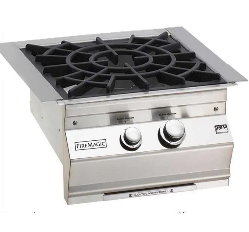 Fire Magic Classic Built-In Natural Gas Power Burner W/ Porcelain Coated Cast Iron Grid - 19-KB2N-0 - Fire Magic Grills