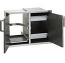 Fire Magic Premium Flush 30-Inch Double Access Door With Drawers And Trash Bin Storage With Soft Close - 53930SC-12 - Fire Magic Grills