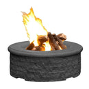 American Fyre Designs Chiseled 39" Round Gas Fire Pit 680-CB-11-M6NC