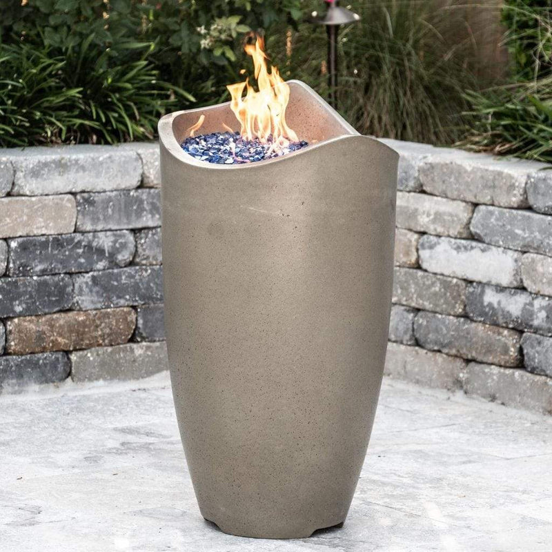 American Fyre Designs 20" Wave Gas Fire Urn with Access Door 530-SM-11-M2PC