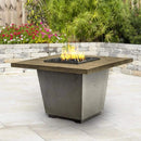 American Fyre Designs 36" Reclaimed Wood Cosmopolitan Square Gas Firetable 640-BA-FO-M2NC