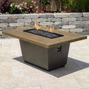 American Fyre Designs 54" Reclaimed Wood Cosmopolitan Rectangle Gas Firetable 635-BA-FO-M4NC