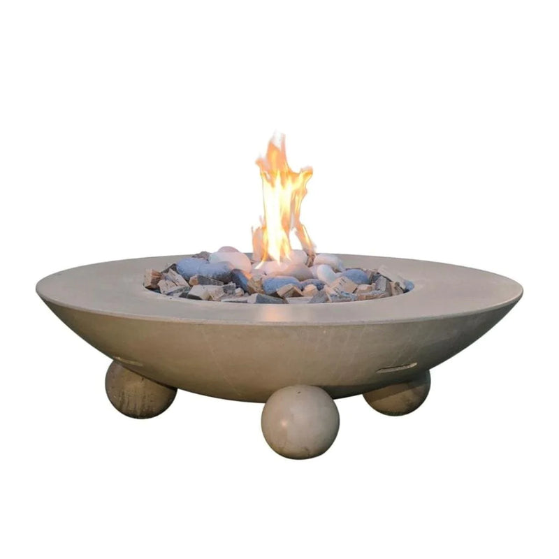 American Fyre Designs 54" Versailles Round Gas Firetable Ball Feet 744-WA-11-M6NC