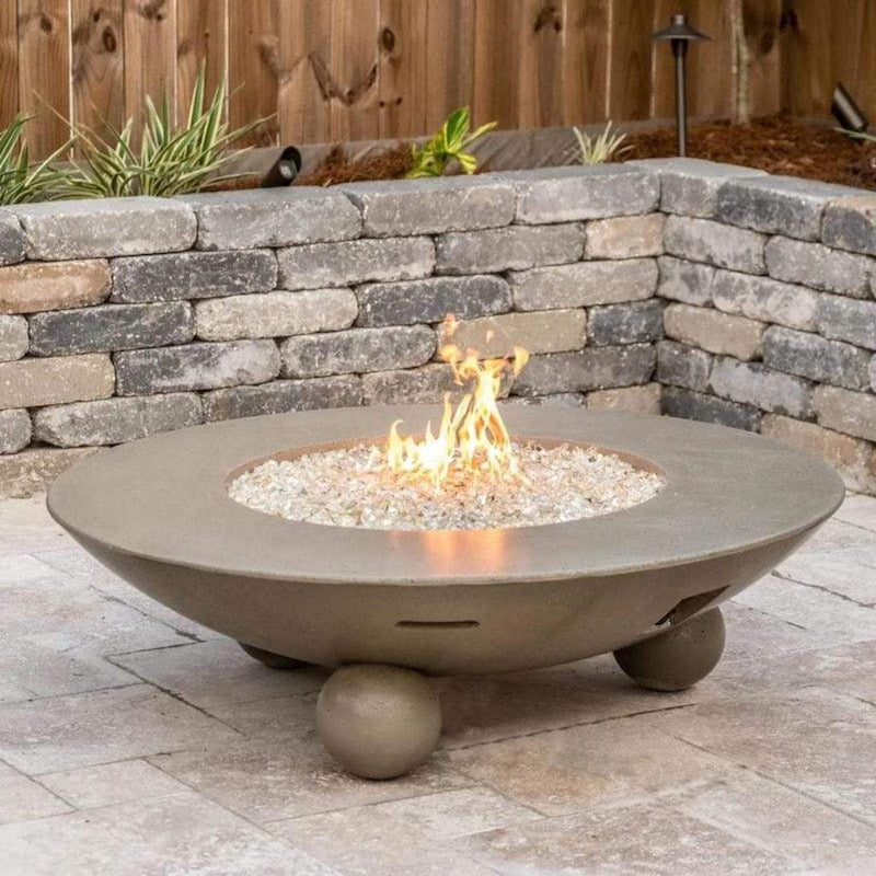 American Fyre Designs 54" Versailles Round Gas Firetable Ball Feet 744-WA-11-M6NC