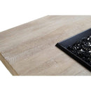 American Fyre Designs 60" Reclaimed Wood Cosmopolitan Square Dining Gas Firetable 642-BA-FO-M6NC