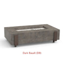 American Fyre Designs 60" Iron Saddle Rectangular Gas Firetable 580-WA-11-M7NC