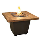 American Fyre Designs 36" Reclaimed Wood Cosmopolitan Square Gas Firetable 640-BA-FO-M2NC