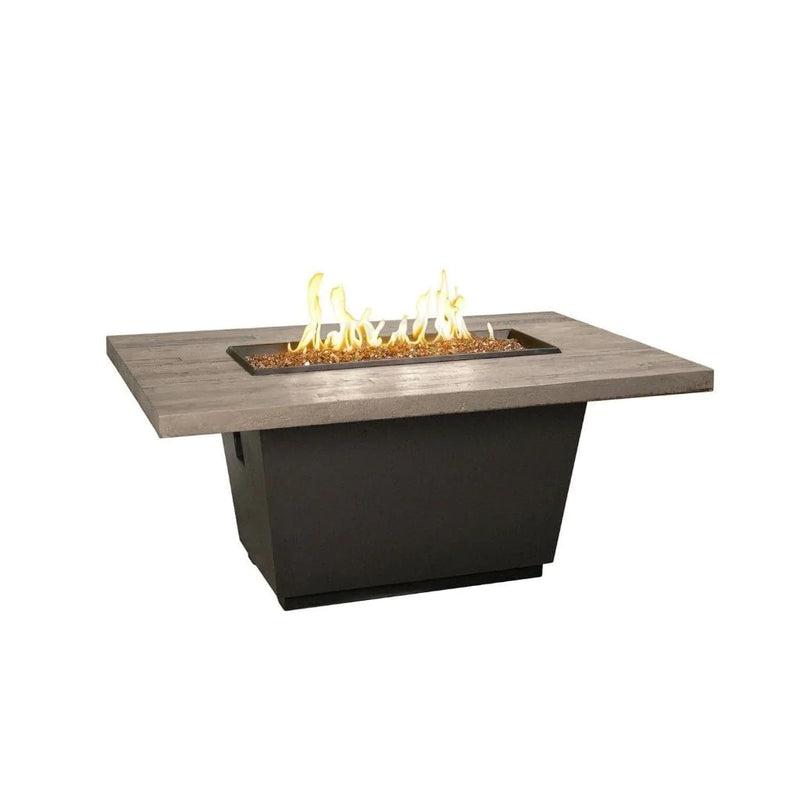 American Fyre Designs 54" Reclaimed Wood Cosmopolitan Rectangle Gas Firetable 635-BA-FO-M4NC