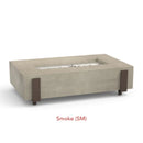 American Fyre Designs 60" Iron Saddle Rectangular Gas Firetable 580-WA-11-M7NC