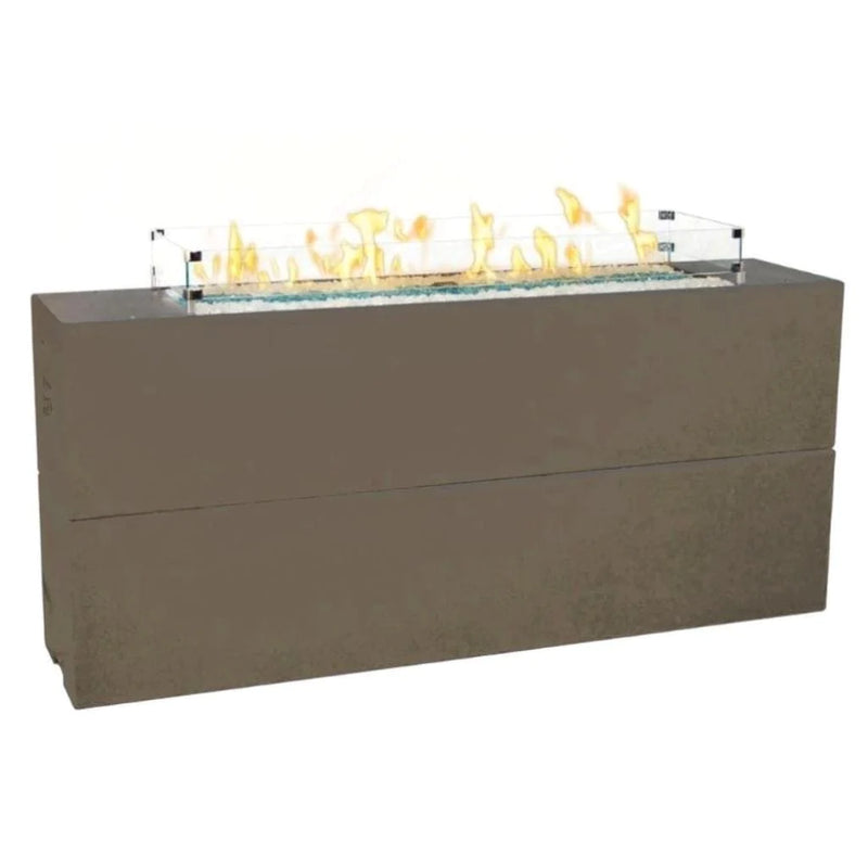 American Fyre Designs 72" Milan Tall Linear Gas Firetable 215-BA-11-M8NC