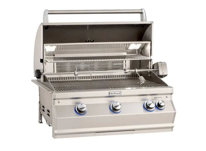 Fire Magic Aurora 30-Inch Built-In Gas Grill With Infrared Burner & Analog Thermometer