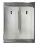 Forno 3-Piece Appliance Package - 30-Inch Gas Range, Pro-Style Refrigerator, and Wall Mount Hood in Stainless Steel