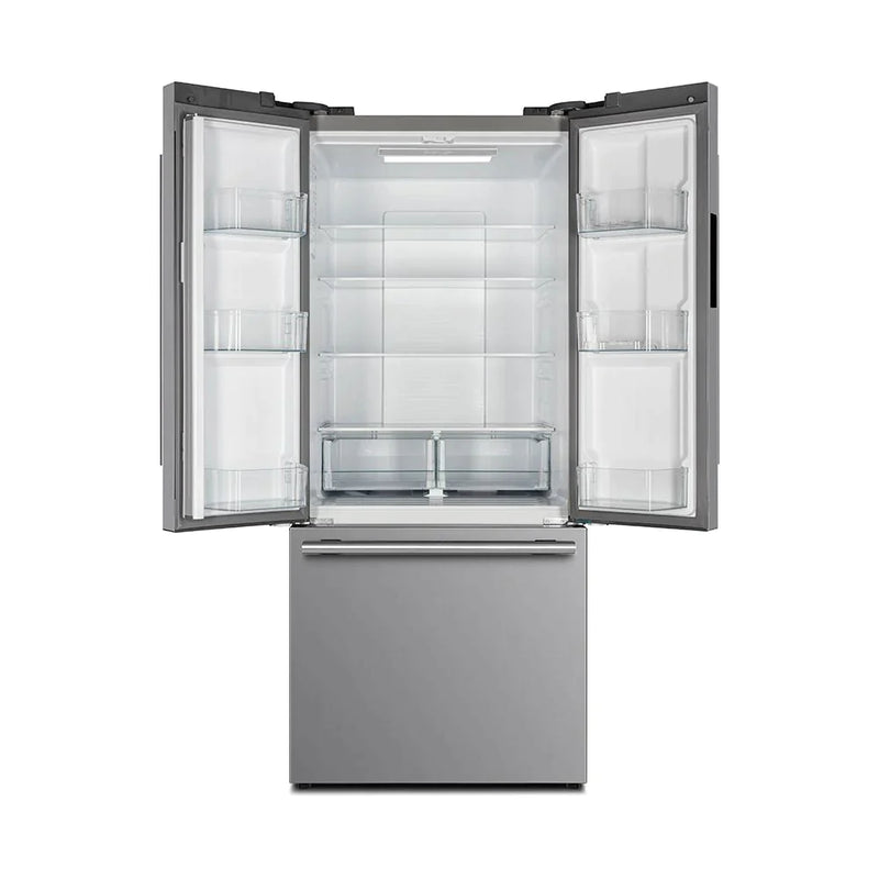FORNO 31 Inch 17.5 cu ft French Door Refrigerator with Ice Maker in Stainless Steel - FFFFD1974-31SB