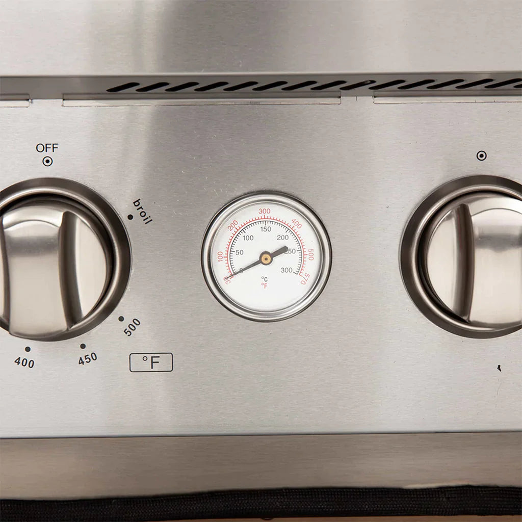 Forno 36" Lseo Silver Gas Range with Burners, Griddle, Wok Ring, Temperature Gauge, and Air Fryer in Stainless Steel - FFSGS6291-36 - MyBBQDirect