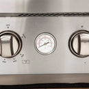 Forno 36" Lseo Silver Gas Range with Burners, Griddle, Wok Ring, Temperature Gauge, and Air Fryer in Stainless Steel - FFSGS6291-36
