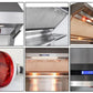 Forno 2-Piece Appliance Package - 36-Inch Electric Range and Wall Mount Range Hood with Backsplash in Stainless Steel