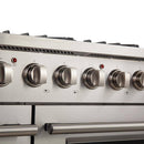 Forno 2-Piece Appliance Package - 48-Inch Gas Range  & 60-Inch Pro-Style Refrigerator in Stainless Steel