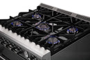 Forno 5-Piece Appliance Package - 30-Inch Gas Range, Refrigerator, Wall Mount Hood, Microwave Drawer, & 3-Rack Dishwasher in Stainless Steel