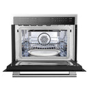 Forno 5-Piece Appliance Package - 30-Inch Gas Range, Refrigerator with Water Dispenser, Wall Mount Hood, Microwave Oven, & 3-Rack Dishwasher in Stainless Steel