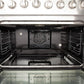 Forno 2-Piece Appliance Package - 36-Inch Dual Fuel Range & Wall Mount Hood in Stainless Steel