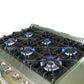 Forno 4-Piece Appliance Package - 36-Inch Gas Range, Refrigerator, Wall Mount Hood, & 3-Rack Dishwasher in Stainless Steel