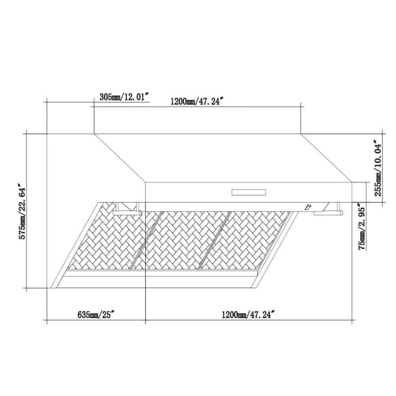 Forno 2-Piece Appliance Package - 48-Inch Dual Fuel Range & Wall Mount Hood with Backsplash in Stainless Steel