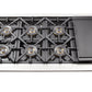 Forno 4-Piece Pro Appliance Package - 48-Inch Gas Range, Refrigerator with Water Dispenser, Wall Mount Hood, & 3-Rack Dishwasher in Stainless Steel