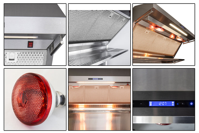 Forno Appliance Package - 36 Inch Dual Fuel Range, Wall Mount Range Hood, Wine Cooler, FWCDR-FFSGS6156-36 - MyBBQDirect