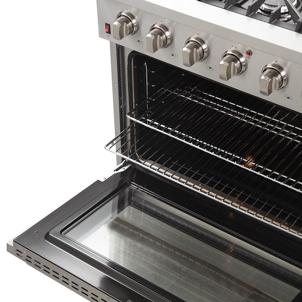 Forno Appliance Package- 36 Inch Gas Range, Dishwasher, FDWBI-FFSGS6244-36 - MyBBQDirect