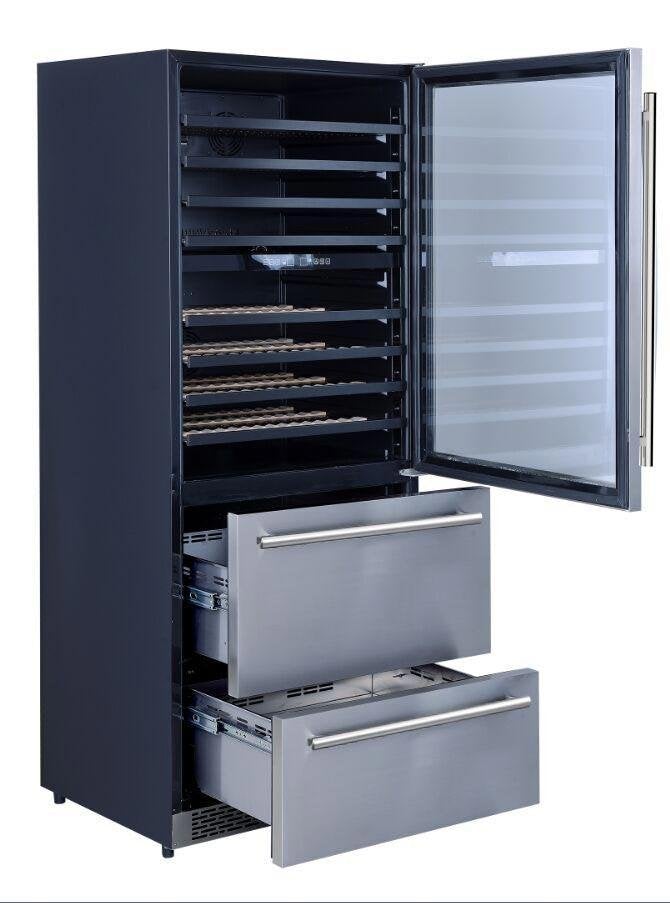 Forno Appliance Package - 36 Inch Gas Range, Wall Mount Range Hood, Microwave Drawer, 6661-FFSGS6244-36 - MyBBQDirect