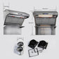 Forno Appliance Package - 36 Inch Gas Range, Wall Mount Range Hood, Microwave Drawer, 6661-FFSGS6244-36 - MyBBQDirect