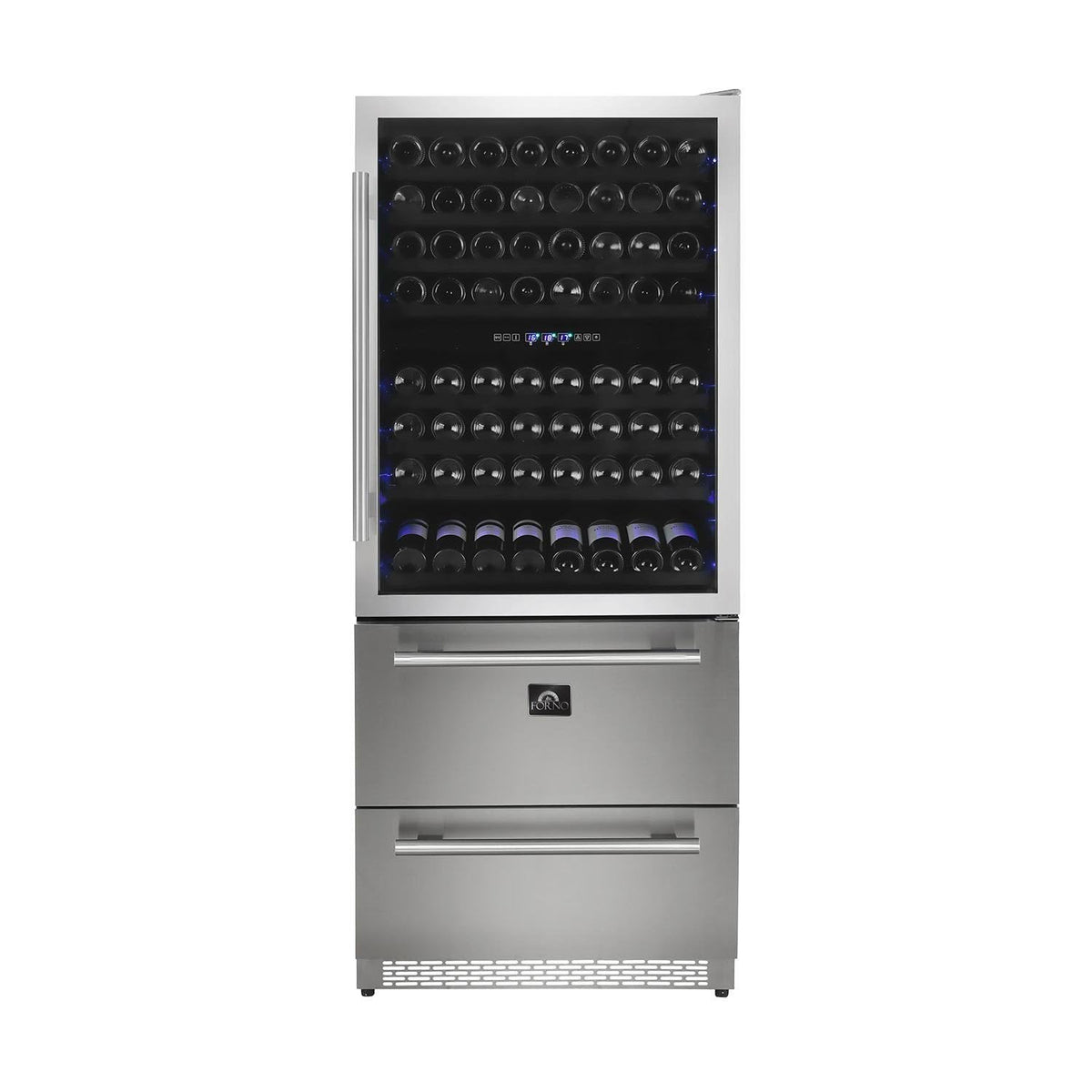 Forno Appliance Package - 36 Inch Gas Range, Wall Mount Range Hood, Microwave Drawer, 6661-FFSGS6244-36 - MyBBQDirect