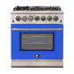 Forno Capriasca - Titanium Professional 30" Freestanding Colored Door Gas Range FFSGS6260-30WHT - MyBBQDirect