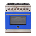 Forno Capriasca - Titanium Professional 30" Freestanding Colored Door Gas Range FFSGS6260-30WHT