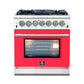 Forno Capriasca - Titanium Professional 30" Freestanding Colored Door Gas Range FFSGS6260-30WHT - MyBBQDirect