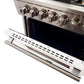 Forno Capriasca - Titanium Professional 30" Freestanding Colored Door Gas Range FFSGS6260-30WHT - MyBBQDirect
