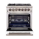 Forno Capriasca - Titanium Professional 30" Freestanding Colored Door Gas Range FFSGS6260-30WHT