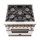 Forno Capriasca - Titanium Professional 30" Freestanding Colored Door Gas Range FFSGS6260-30WHT
