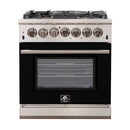 Forno Capriasca - Titanium Professional 30" Freestanding Colored Door Gas Range FFSGS6260-30WHT