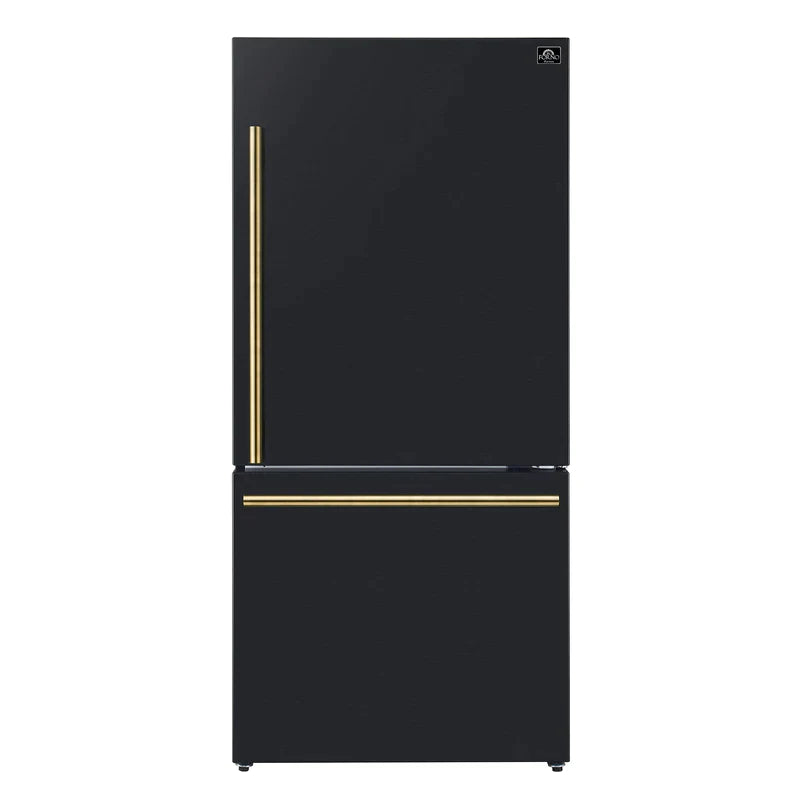 Forno Milano Espresso 31-Inch 17.2 cu. ft. Bottom Freezer Right Swing Door Refrigerator - FFFFD1785-31