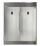 Forno 5-Piece Appliance Package - 36-Inch Electric Range, Wall Mount Range Hood, Pro-Style Refrigerator, Dishwasher, and Microwave Oven in Stainless Steel
